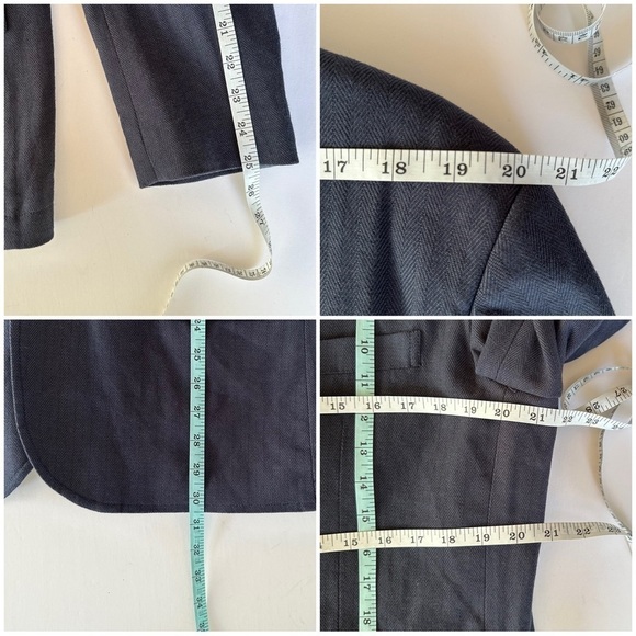 JACHS Troy Herringbone Unstructured Herringbone Blazer Large New - Picture 8 of 16